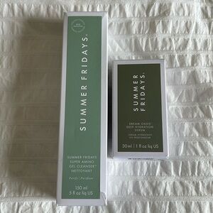 New bundle Summer Fridays amino gel cleanser & dream oasis hydration serum